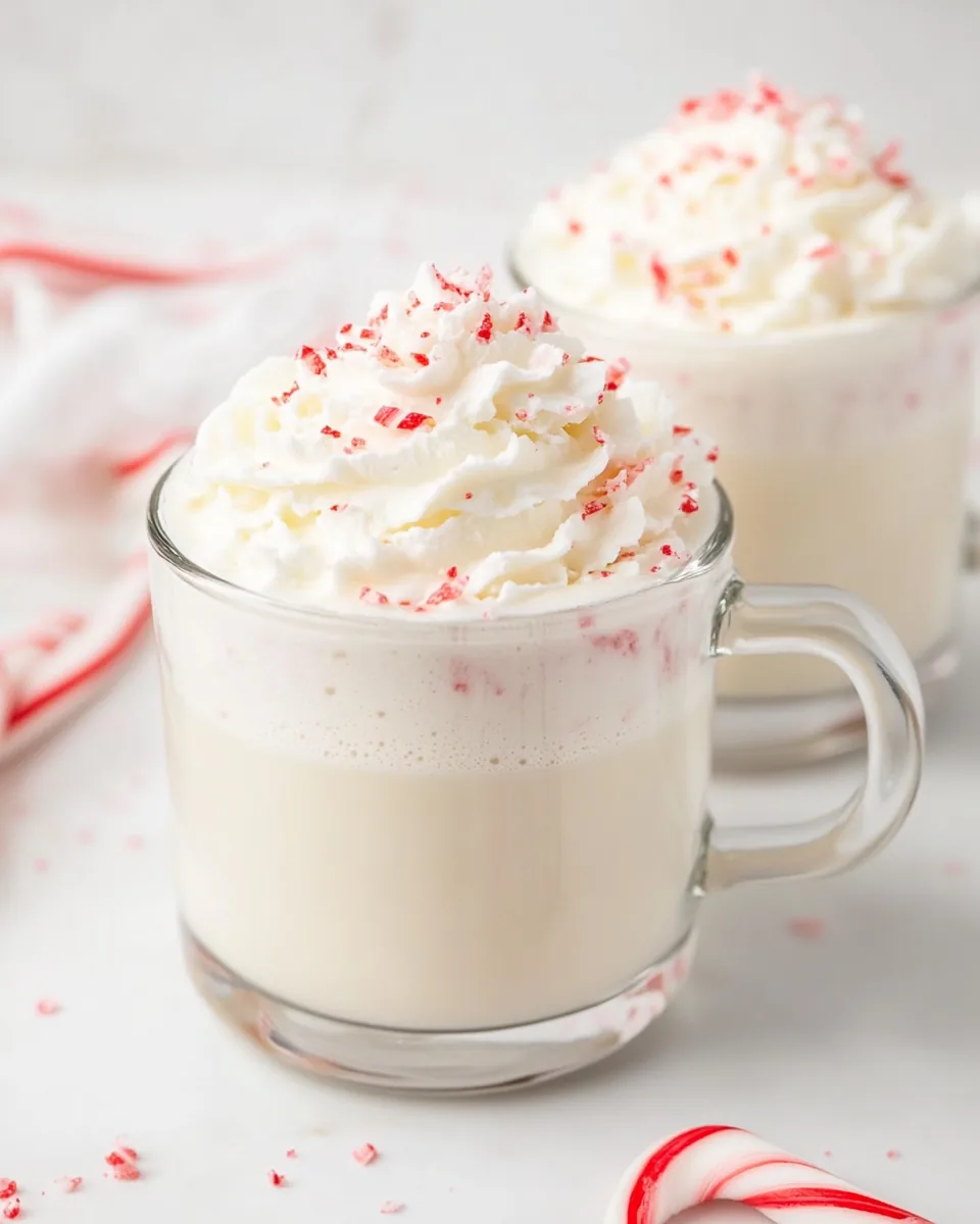 White Chocolate Peppermint Hot Chocolate