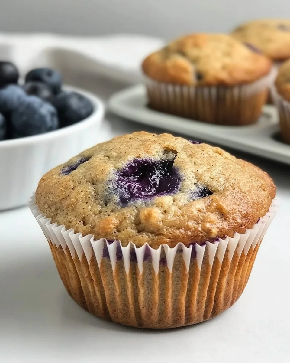Whole Wheat Blueberry Muffins