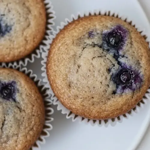 Whole Wheat Blueberry Muffins