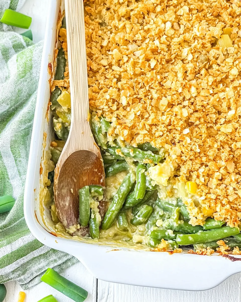 Yum Yum Green Bean Casserole